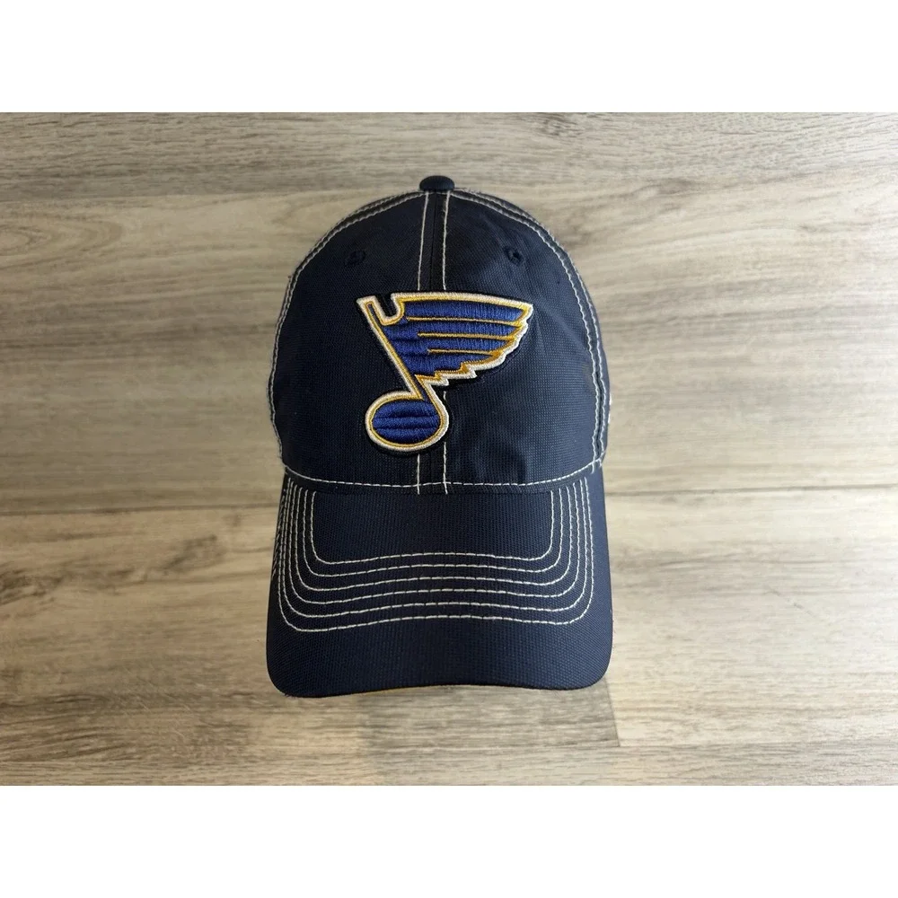 Adidas ClimaLite St Louis Blues Strapback Hat Cap Mens Hockey NHL Adjustable